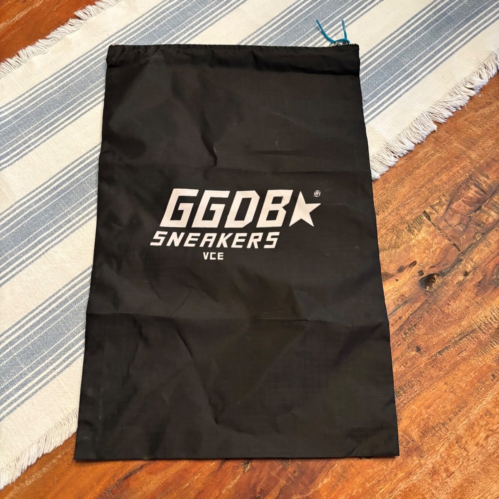 Golden Goose GGDB Sneakers VCE Black Nylon Zippered Dust Bag Shoe Accessory